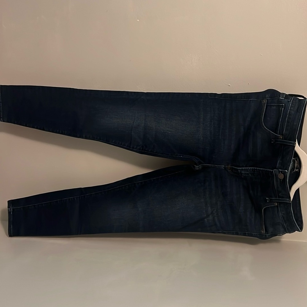 Abercrombie Simone high rise super skinny dark wash jeans
